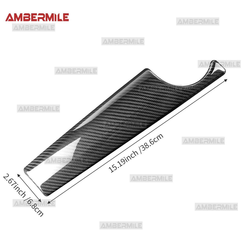 Car Co-pilot Panel Cover Real Carbon Fiber RHD For Mini R55 R56 R57 R58 R59 Sticker Interior Trim High Quality Accessories