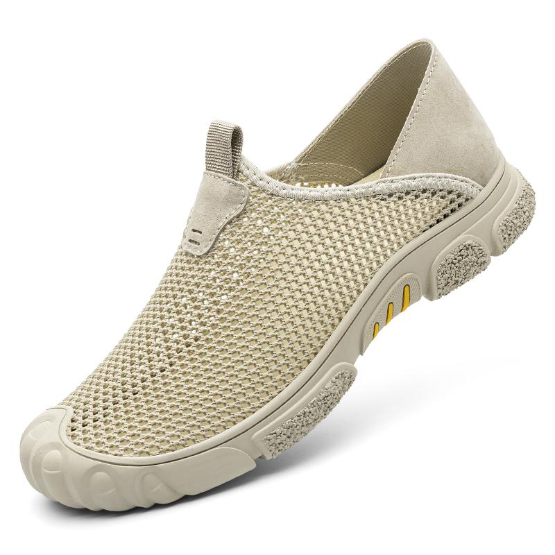 Men's Breathable Casual Sneakers Hole Shoes Outdoor Casual Sandals Hiking Shoes Summer