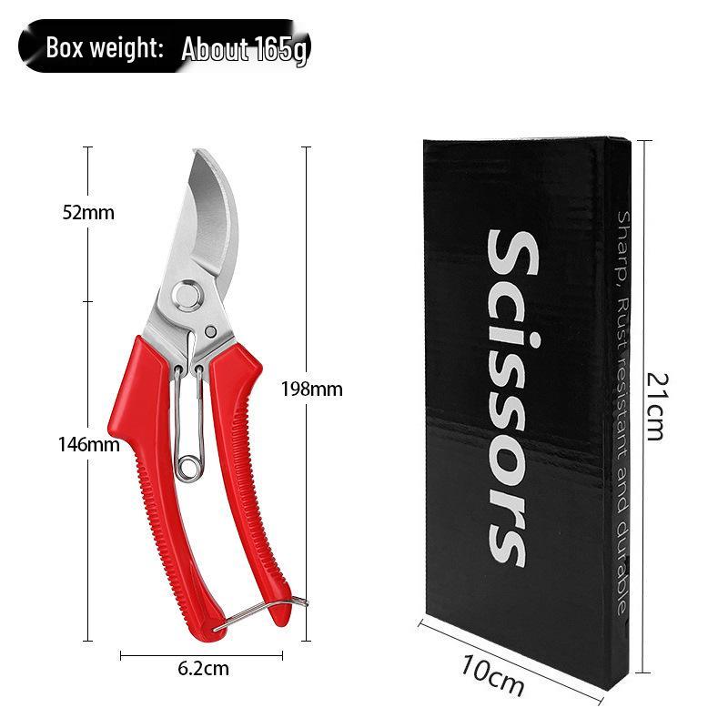 Stainless Steel Pruning Shears for Thick Branches and Fruit Trees