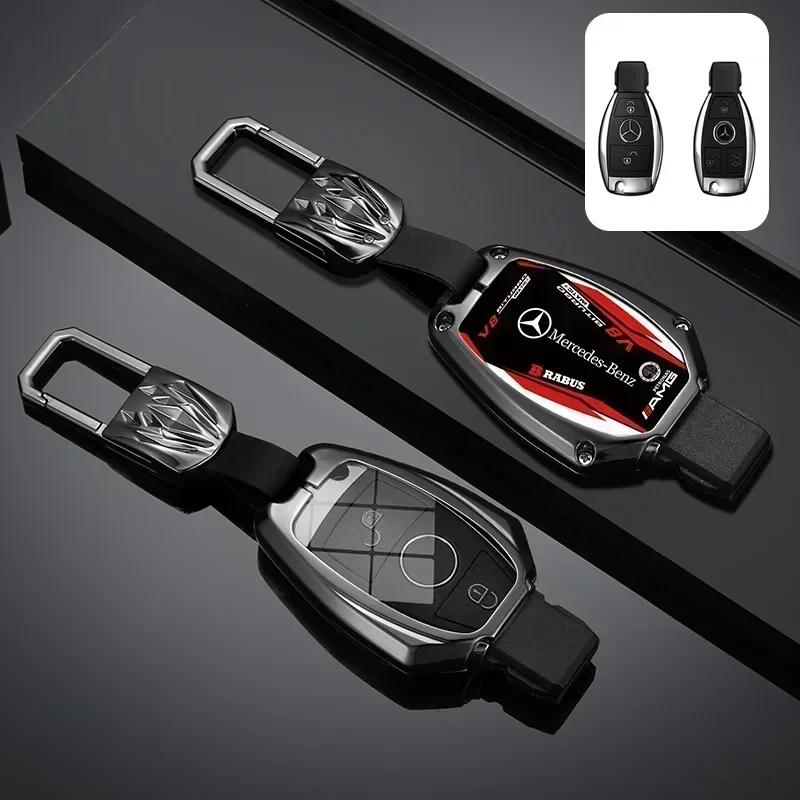 WUGL8 Car Racing Style Design Key Case Cover Shell Auto Accessory For Mercedes Benz A B C S Class AMG GLA CLA GLC W176 W221 W204 W205