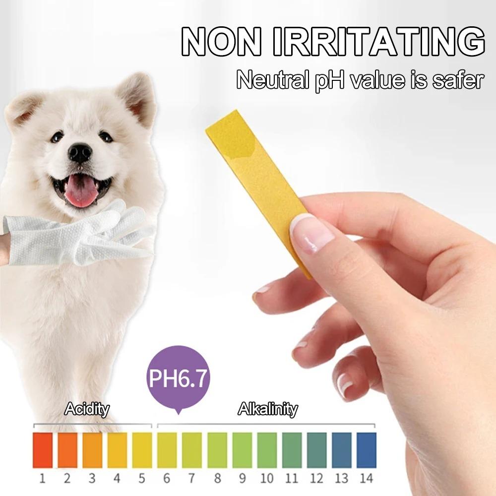 Deodorizing Pet Wash Free Glove No Rinse Washing Cat Wash Free Towels New Dog Disposable Glove