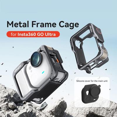For Insta360 Go Ultra Metal Frame Cage Multifunction Utility Protective Case Accessory For Action Camera Shell Protector
