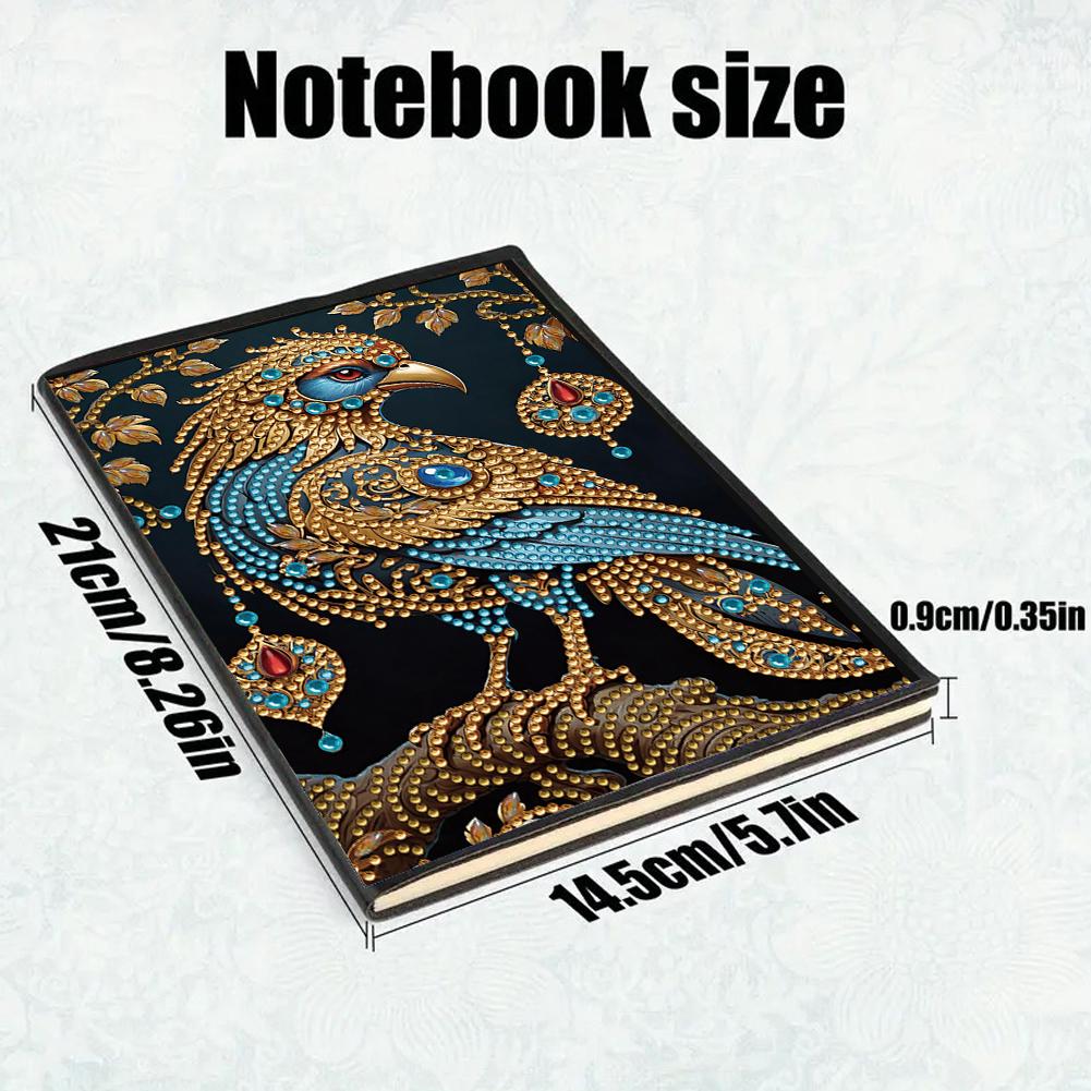 Diamond Painting Diary Book 50 Pages Crystal Notepad Sketchbook A5 Size 5D DIY Diamond Art Painting Notebook Kit