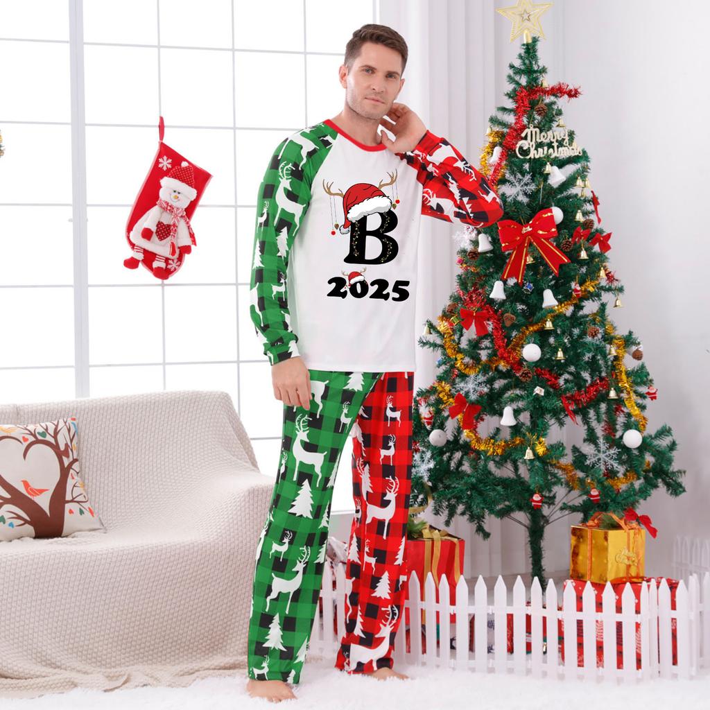 Parent-child Outfit-Christmas Print Parent-child Home Wear Set