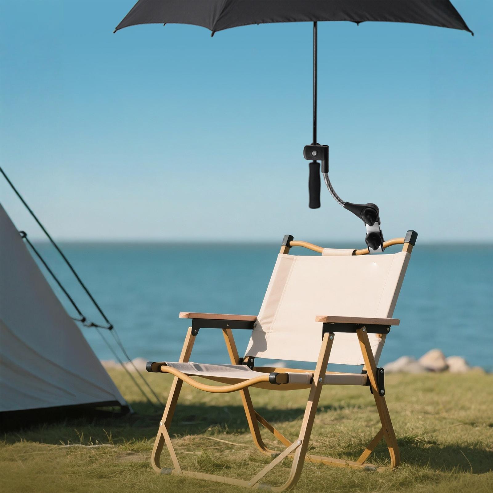 Rainproof Adjustable Umbrella Mount Stand 360 Degree Adjustable Handle Connecting Clip Wheelchair Umbrella Holder Universal China Mainland