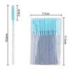 50pcs New Crystal Silicone Eyelash Brush Microbrush Cosmetics Tool Lash Makeup Brushes Eyelashes Extension Spoolie Eyebrow Comb