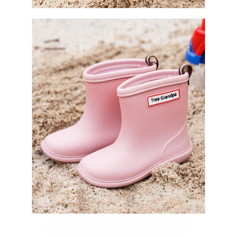 Children's Lightweight Mid Length Rain Boots for Boys and Girls