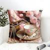 Classic Reto Oil Painting Girl  Pillow Case linen pillow case sofa home decor cushion cover cushion cove