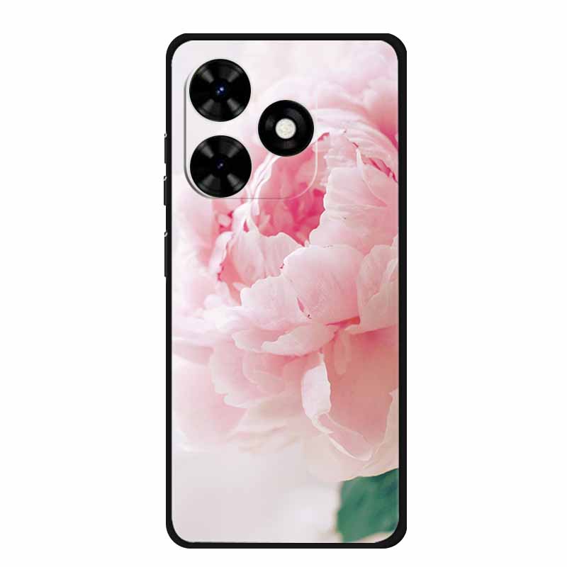 For Tecno Spark Go 2024 Case Luxury TPU Silicone Soft Back Cover Phone Cases for Tecno SparkGo 2024 BG6 Shockproof Flower Fundas