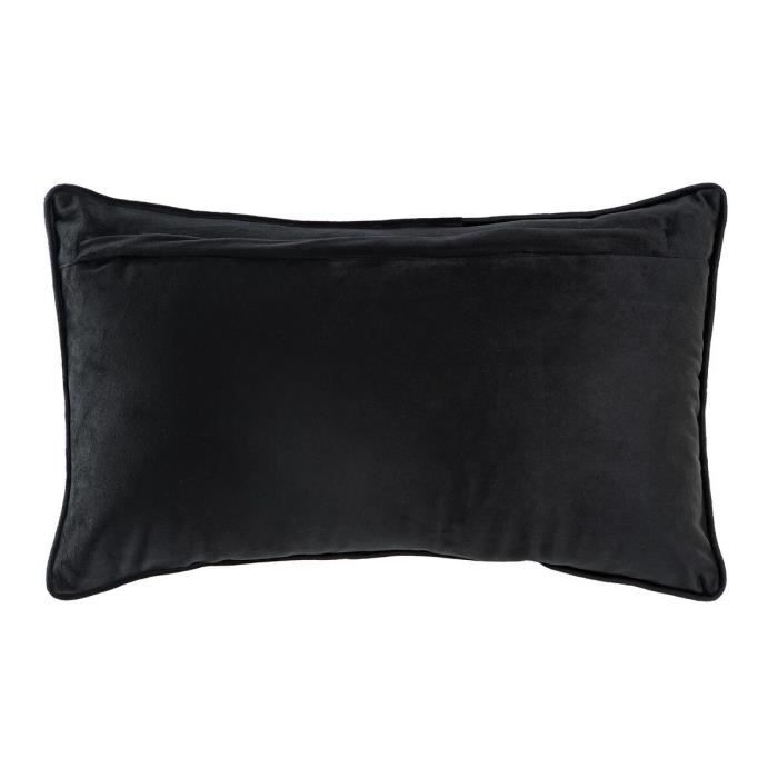 Cushion - 50 X 10 X 30 Cm - Polyester - Black - Elegance - Chic