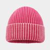 Fashion retro washed core-spun yarn knitted hat women's autumn and winter outdoor warm wool hat ear protection cold hat