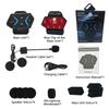 Kebidumei 500M 2-Person Full Duplex Talk Wireless Motorcycle Helmet Intercom V5.4 Bluetooth Headset Handsfree Waterproof & Noise Reduction