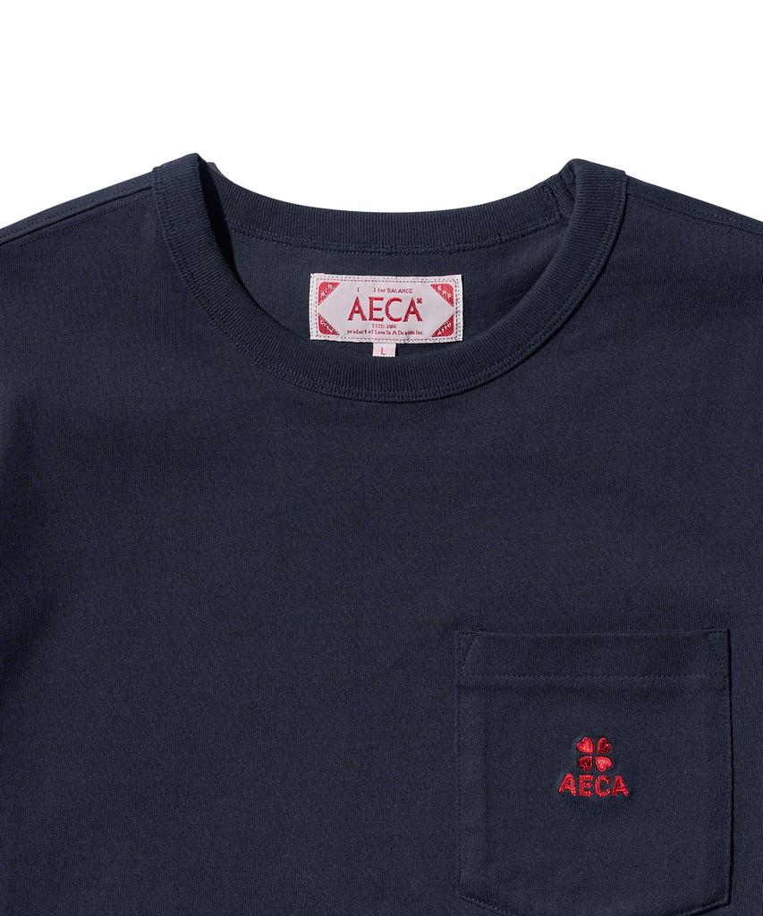 AECA (Woman) Everyday Aeca Clover Pocket Tee-Navy