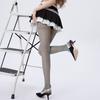 Women Sexy Striped Sheer Pantyhose Lolita Style Hollow Out Design Silk Stockings Jk High Waist Striped Tights Christmas Gifts