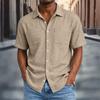 Men's Summer Casual Relaxed Fit Loose Shirt for Everyday Wear