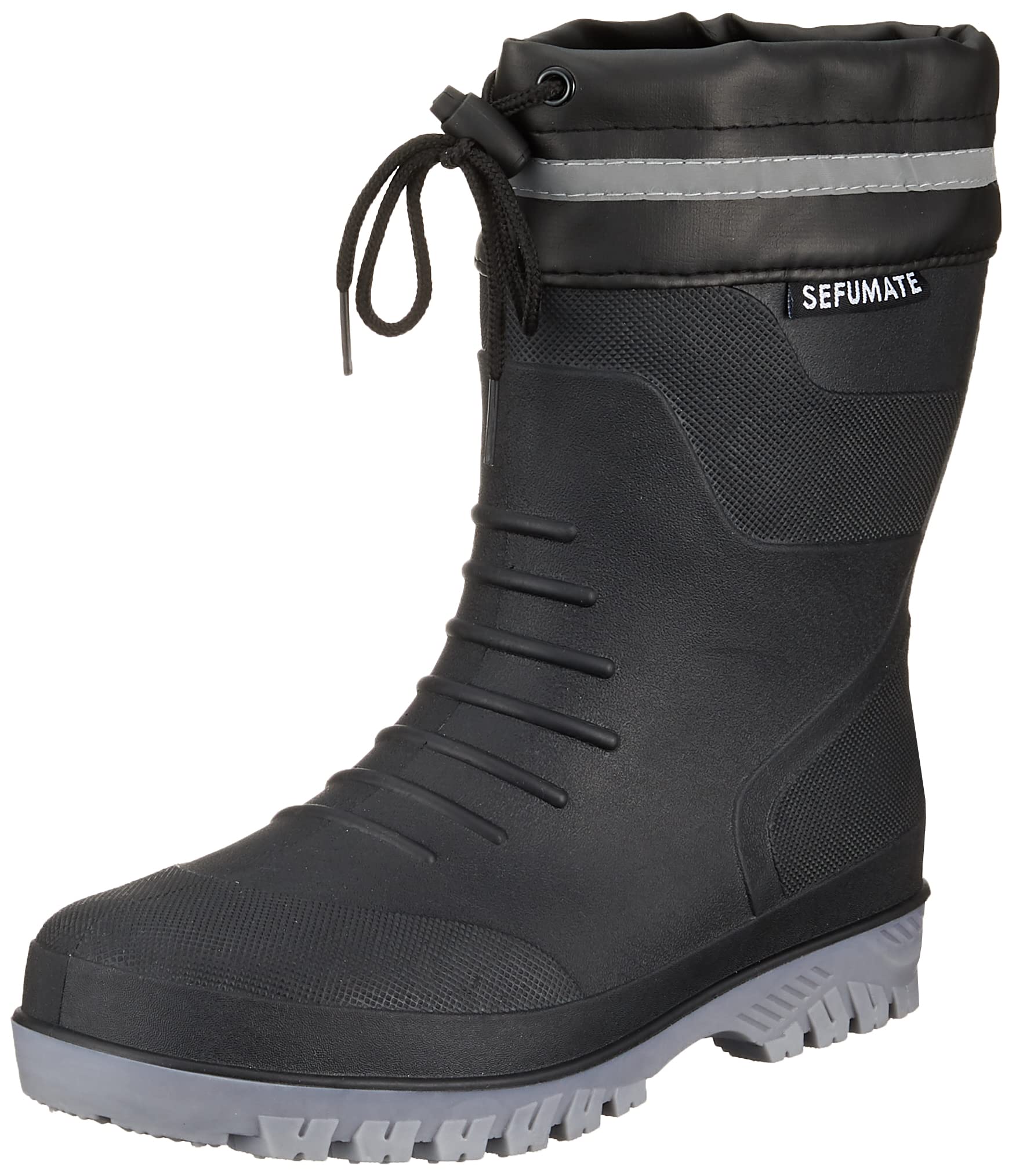 

Gloves Safety short TPE integral reflective toe 6350 BLACK LL 3E [Fuji Industry] boots, length, slip-resistant, lightweight, flexible, molding, чёрный