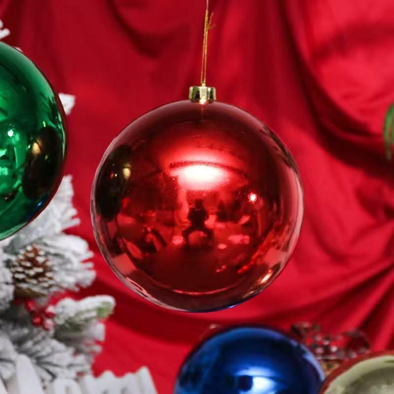 1 Stück 12/15/20 cm Weihnachtsdekorationskugel Christbaumschmuck Hängen Glänzende Kugel für Zuhause Bar Party Hochzeit Weihnachtsdeko