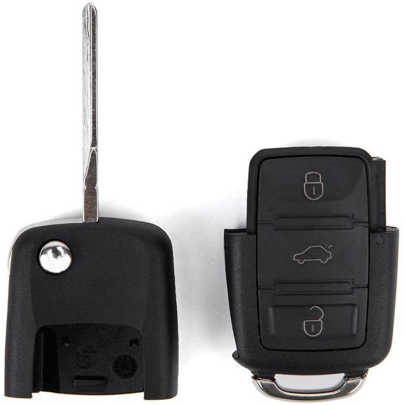 Fit for VW Golf MK5 Passat Beetle  70mm X 35mm X 15mm 3 Buttons FLIP Remote Key FOB CASE FLIPRKFC003