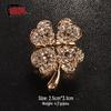 Korean Style Four-Leaf Clover Brooch for Women's Autumn/Winter Knitwear or Cheongsam