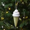 Green Christmas Hanging Decoration Cartoon Cane House Gift Foam Drop Ornaments Photo Props Candy Cake Ice Cream