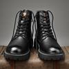 Leather Martin Boots Men's Motorcycle Boots Single Boots Thick Sole