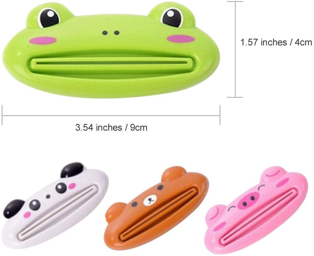 4Pcs Creative Card Lazy Toothpaste Squeezer Storage Rack Creative Facial Cleanser Toothpaste Squeeze Artifact Manual Squeezer