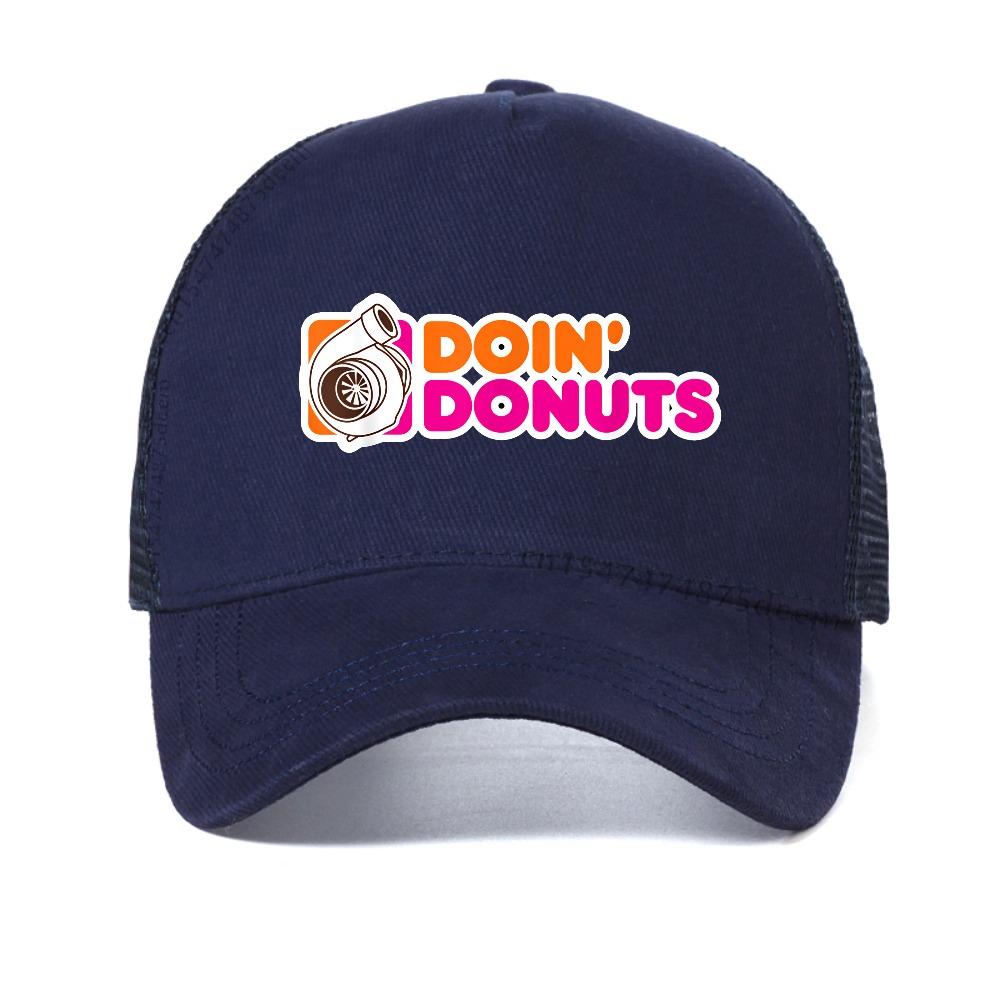 Doin Donuts Funny Baseball Cap Summer Style Harajuku Fashion Casual Man Hat Breathable Mesh Trucker Hats Snapback Caps