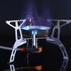 Windproof Camping Stove, Gas Burner With Fuel Canister Adapter, Piezo Igniter, Carry Bag, Foldable