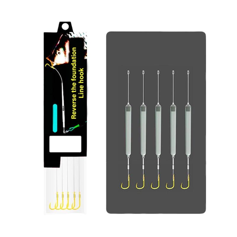 Anti Bottom Carp Rigs Fishing Lures Fishing Tackle Accessory Ready To Use Suspension Fishing Hair Rigs Hook Barbed Hook