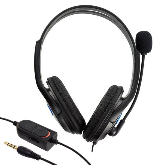 Wired Noise Cancelling Gaming Headset Headphones with Microphone for Sony PS4