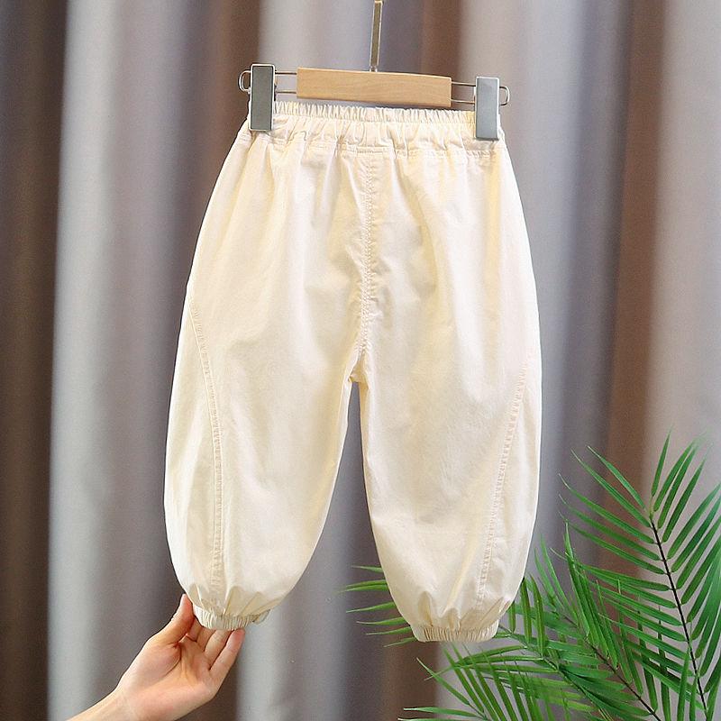 Girls' Pants Summer Thin Cotton Sports Pants Girls' Pants Baby Mosquito Proof Pants Summer Lantern Pants