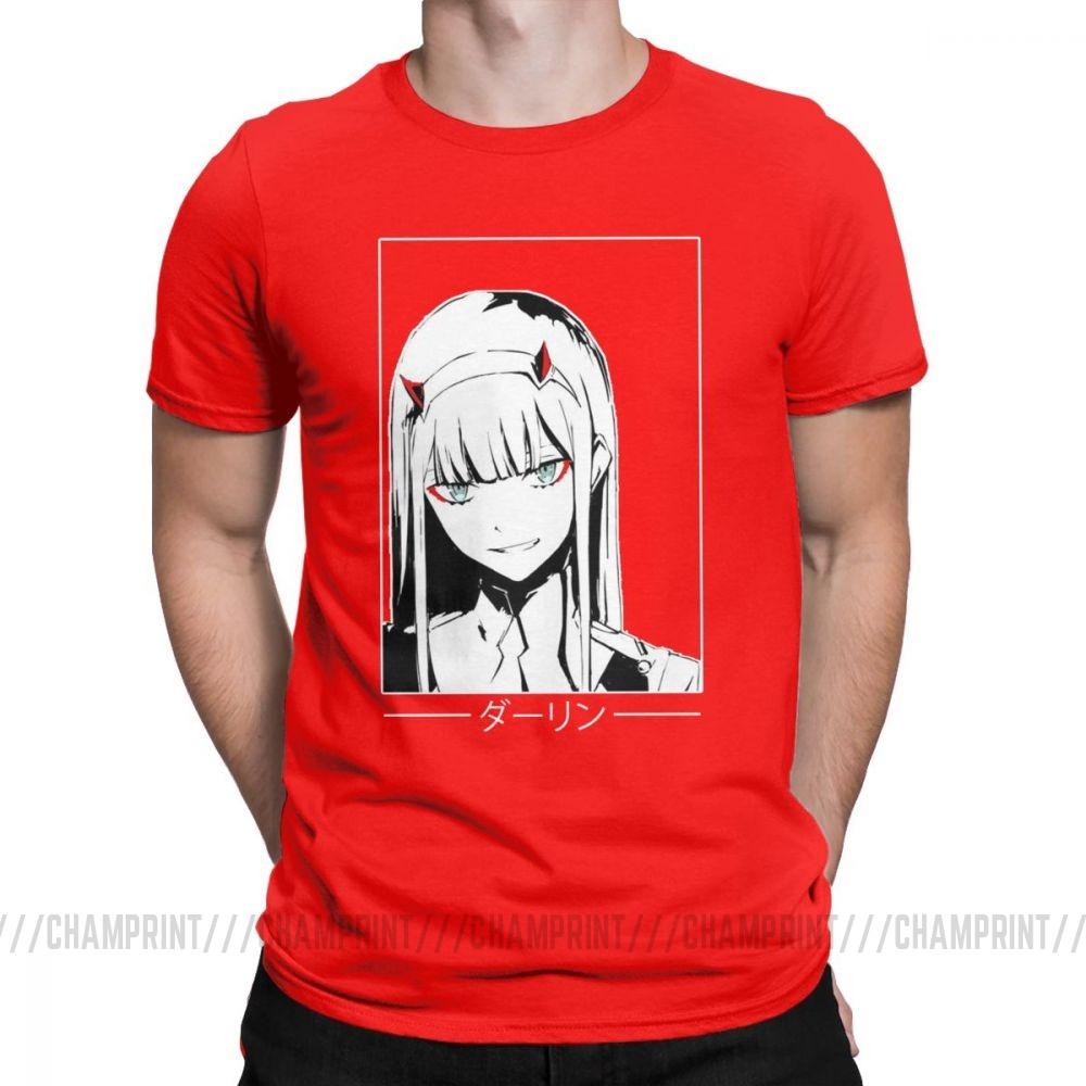 Cool Zero Two T Shirt Darling In The Franxx Movie Koszulka męska 100 bawełna