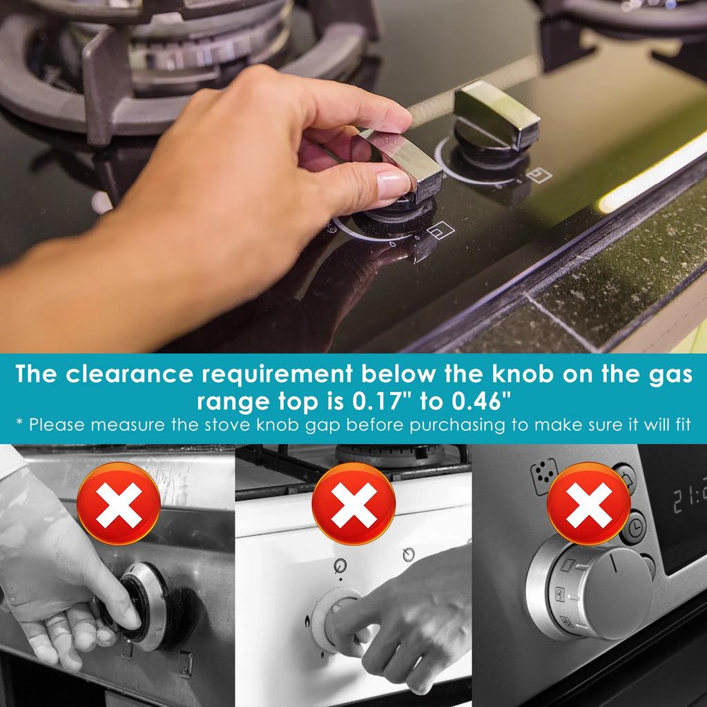 8 szt. Osłony pokręteł kuchenki Silikonowe Odporne na ciepło Blokada pokrętła piekarnika Zabezpieczenie przed dziećmi Ochraniacz pokręteł kuchenki Łatwa instalacja Bezpieczeństwo dzieci