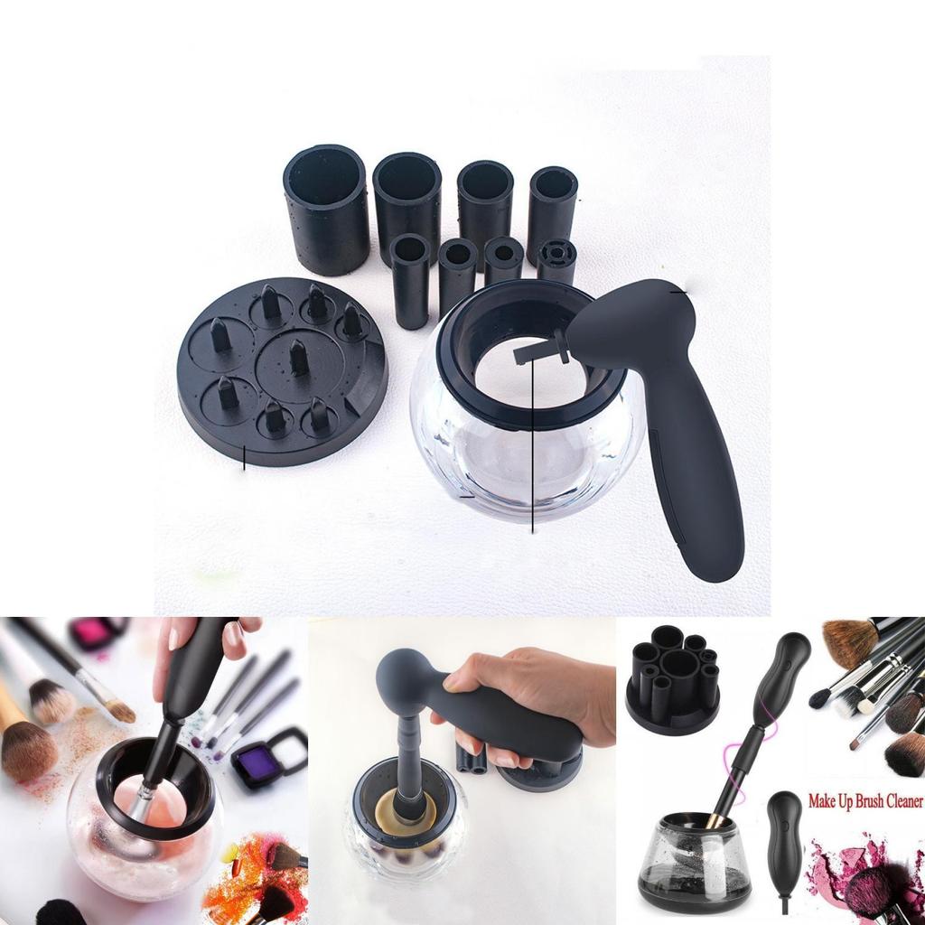 Electric Cosmetic Makeup Brush Cleaner Dryer For Efficient Cleaning And Drying