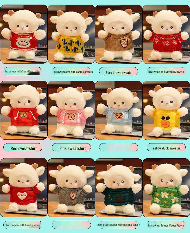 

Милая плюшевая игрушка-овечка - подарок на день рождения и свадьбу 23cm