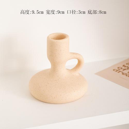 European Ceramic Candle Holder Black White Ornament Storage Container Dining Table Decoration Candlelight Dinner Romantic Decor