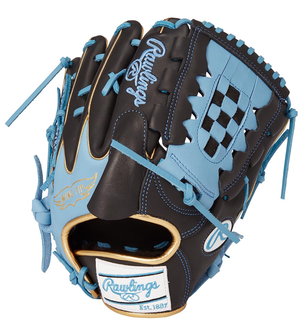 

Rawlings baseball adult HOH MLB COLOR SYNC blue size thrower on the left glove, softball, size, GR5HMA15W, black/sax [pitcher s glove], 11.75 cm.