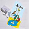 1pc Pippi Longstocking1 Beach Towel with Custom Name, Beach/Swimming/Bath/Picnic/Camping Towel, Suitable for Seaside Beaches