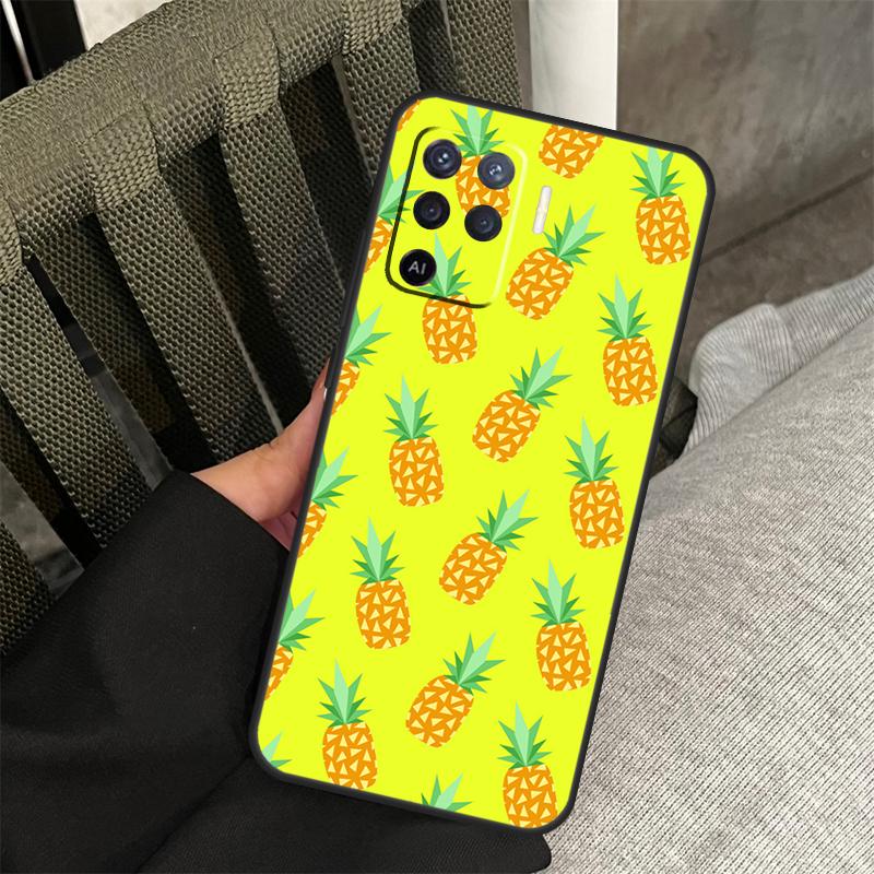 Summer Fruit Pineapple Case For Oppo A38 A18 A58 A78 A98 A79 A40 A60 A80 A16 A76 A96 A15 A74 A94 A54 A77 A17 Cover
