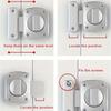 Serrure de Porte Tournante Métallique Robuste - Boulon de Sécurité Antivol avec Support de Montage pour Chambre à Coucher/Salle de Bain