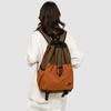 Schoolbag Outdoor Camping School Bag Casual Backpack Light Sports Fitness Men and Women Backpack Drawstring Design Travel Double Back