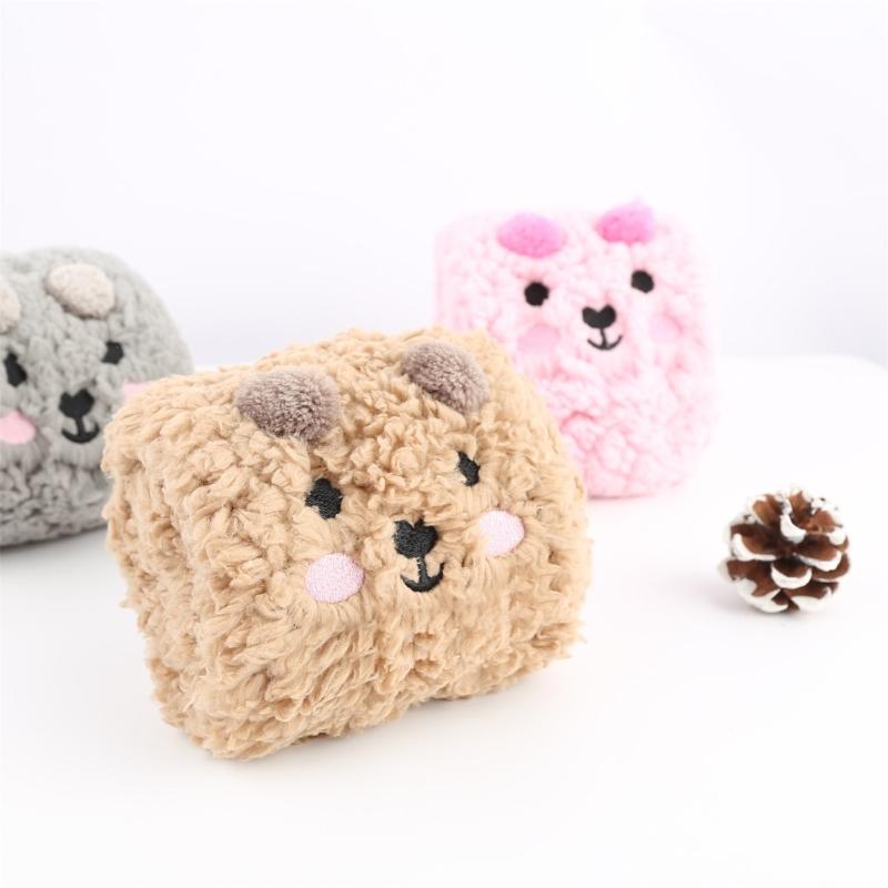 Women's Thicker Warm Fuzzy Socks Plush Warm Winter Socks for Sleep Home,Soft Cozy Socks Cartoon Doll Ankle Crew Socks