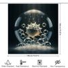 Seashell Shower Curtain Waterproof Non-Toxic Print Bath Decoration Perfect for Beach Themed Bathroom Decorations