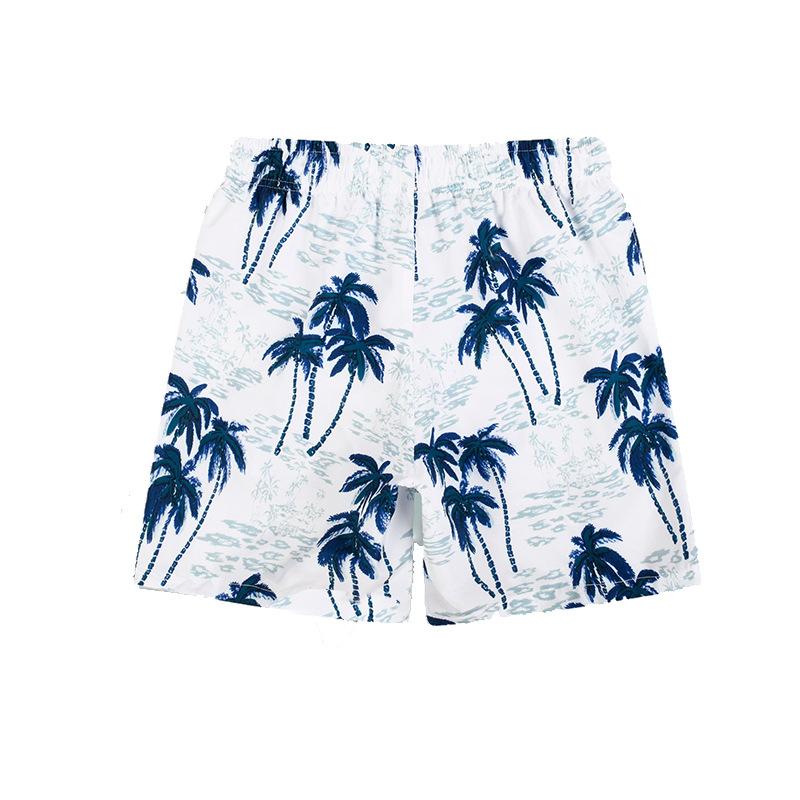 2024 New Casual Beach Pants Printed Swimming Trunks Men's Adult Loose Anti-embarrassing Hot Spring Shorts Men's Large Size