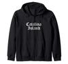 Catalina Island Los Angeles Vintage Kalifornien Old School Reißverschluss Hoodie