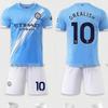 Man City 25/26 Home Shirt #9 Haaland | Hemelsblauwe Band Kit | Kevin De Bruyne Optie