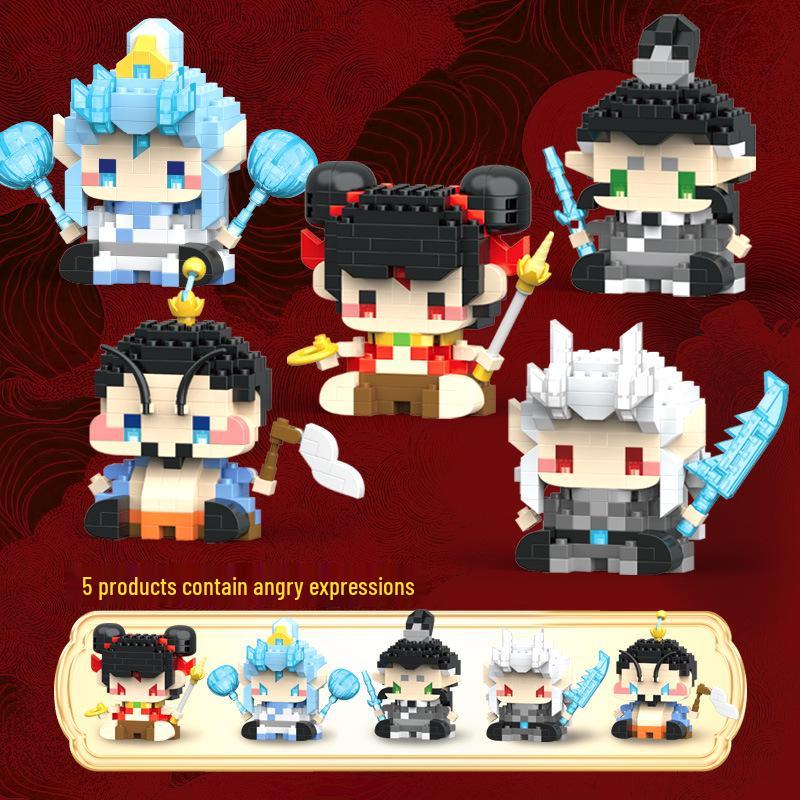 Nezha Ao Bing Kompatybilne Kreskówkowe Klocki Budowlane i Ozdoby