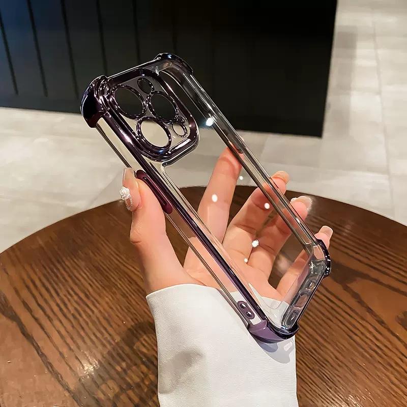 

Подходит для чехла для мобильного телефона Apple 14 Iphone15 Гальванизированный космический чехол 11pro Прозрачный 12 Утолщенный противоударный 8 Защитный чехол iPhone X/XS