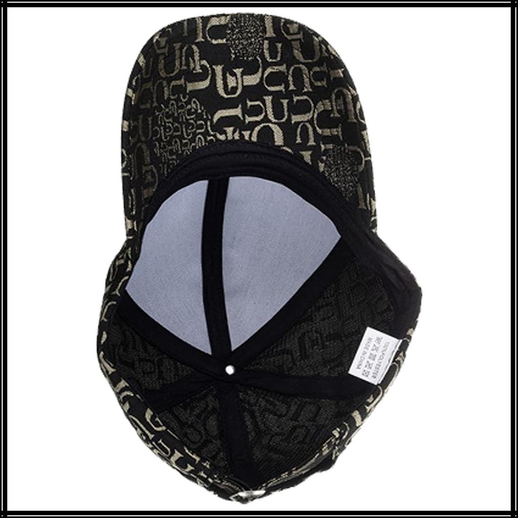 Cap with English CA650 [White Fang] Letters, Hat, Sports, Running, Outdoor, Men's, Women's, (Gold)