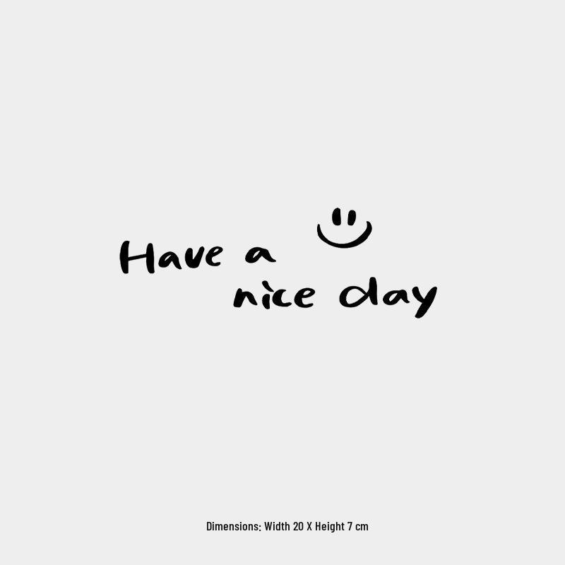 Happy Day Personalized Reflective Car Stickers for Rear Windshield or Doors